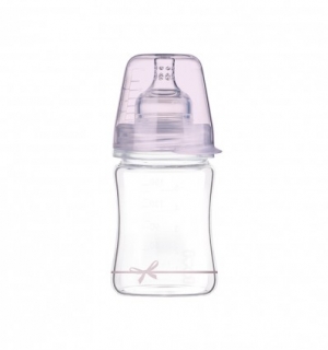 Lovi Dojčenská fľaša sklo Diamond Glass 150ml 0m+ BABY SHOWER GIRL