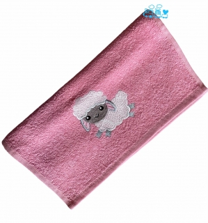 PRAKTIK detský uteráčik - Ružový - OVEČKA 2